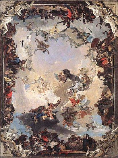 Giovanni Battista Tiepolo The Allegory of the Planets and Continents at New Residenz.